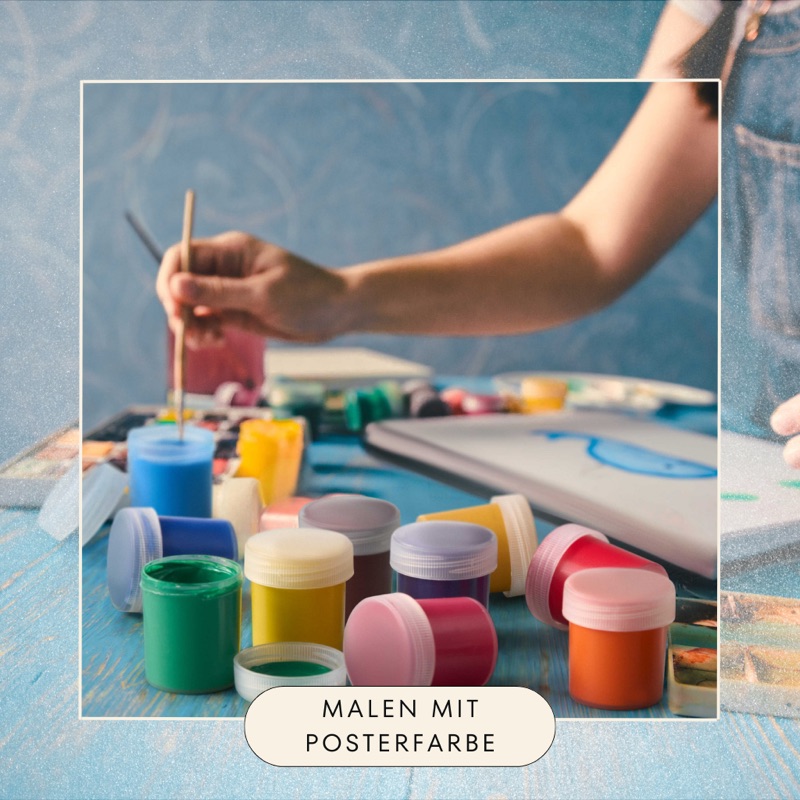 Malvorlagen mit Bastelfarben